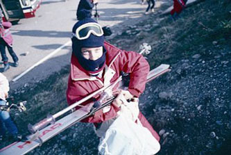 Alex ready to ski