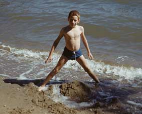 Arthur at beach 1951