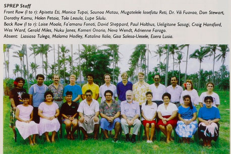 SPREP staff in Samoa 1992