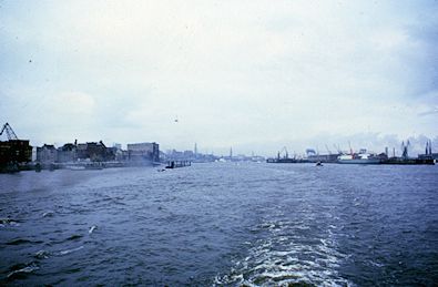 leaving Hamburg, Germany