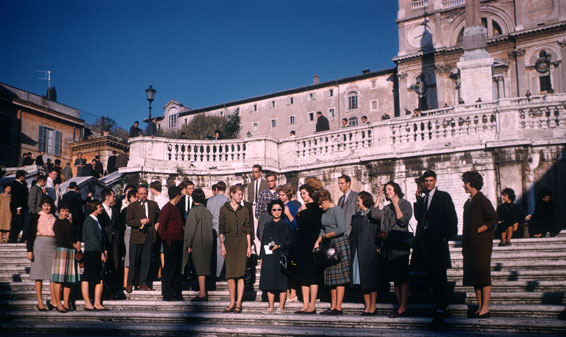 Stanford students on Spanish Steps