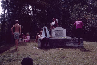 Stevenson's grave, Mt. Vaia