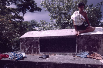 Stevenson's grave, Mt. Vaia