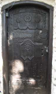 Carved door