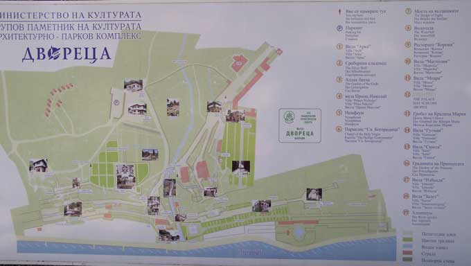 map of the gardens