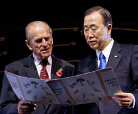Prince Philip and Ban Ki-moon
