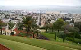 View of Haifa from terraces