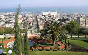 View of Haifa from terraces