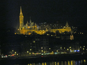 Buda castle at night