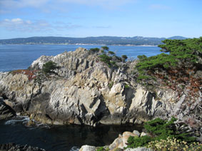 north shore with Carmel Bay and Pebble Beach behind