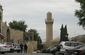 palace entrance and minaret
