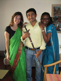 participants in saris