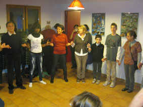 Breton folkdancing