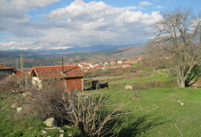 view over the village