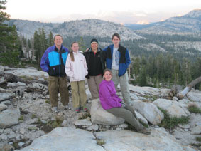 Dahl family on the ridge