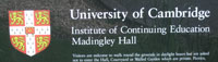 Madingley Hall sign