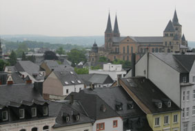 View of Trier and cathedral