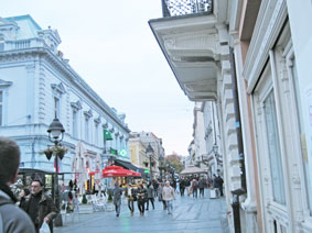 a main shopping street