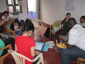 participants at work