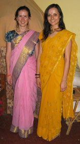 participants in saris