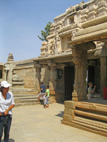 inside temple entrance