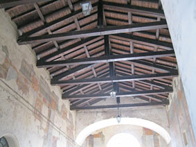 ceiling in passage way