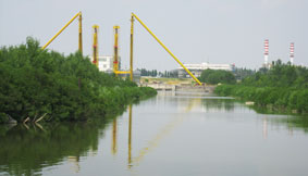 industry along river