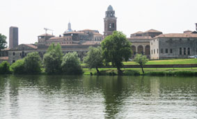 Mantova from lake