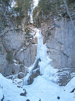 frozen waterfall