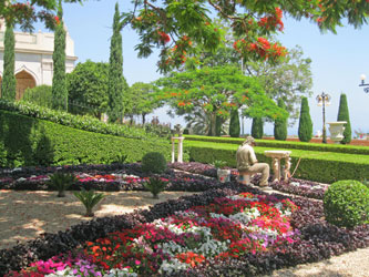 garden by Shrine of the Bab