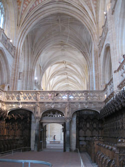 view towards nave