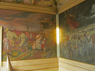 Paintings in Senate stairway
