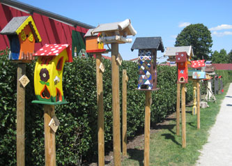 garden show bird houses