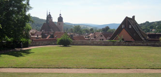 view of Schmalhalden from Schloss WIlhelmsburg