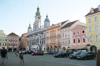 Ceske Budejovice town square