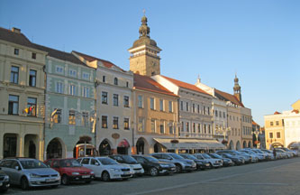 Ceske Budejovice town square