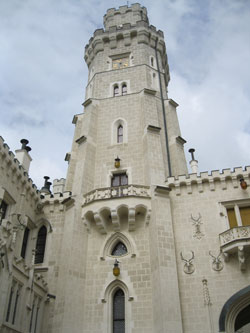 Hluboka Castle clock tower
