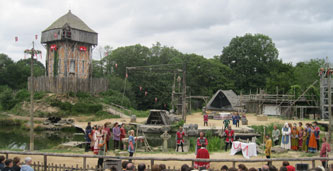 viking attack on medieval village