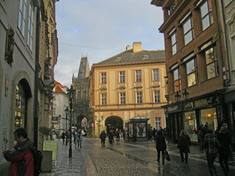 street in front of the university