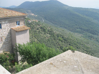 view from Acuto village