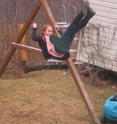 Alie on the swing