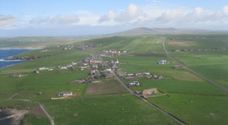 Shetland Islands from the air