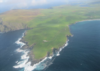 Shetland Islands from the air