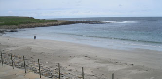 beach in front of Scara Brae