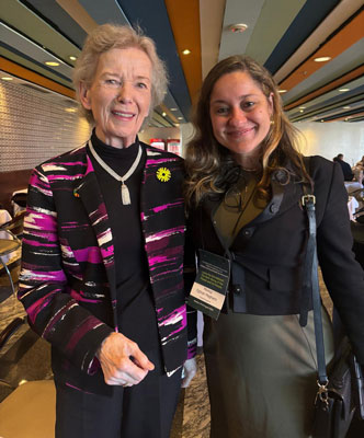 Mary Robinson with Monica